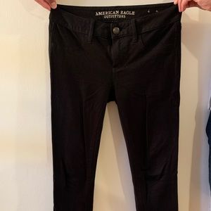 American eagle black jeggings size 6